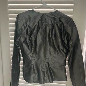 Oscar de la Renta Dark Gray Blouse